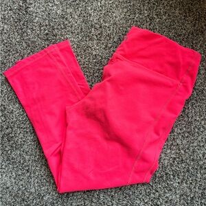 Bright pink leggings